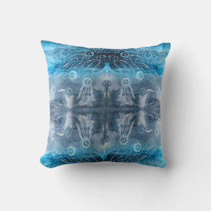 Moon jellyfish batik print cushion