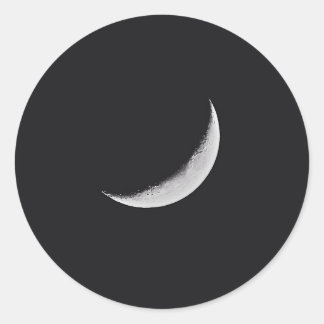 moon.jpg classic round sticker