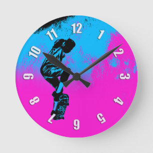 Moon Jumping - Skateboarder Round Clock