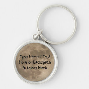 Moon Key Chain Personalised Full Moon Keychain