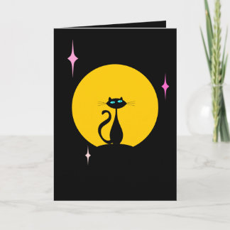 Moon Kitty Holiday Card