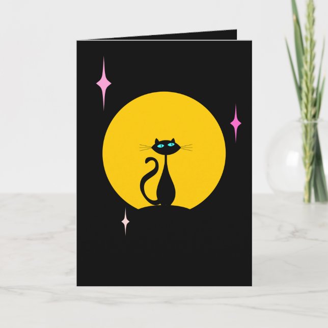 Moon Kitty Holiday Card (Front)