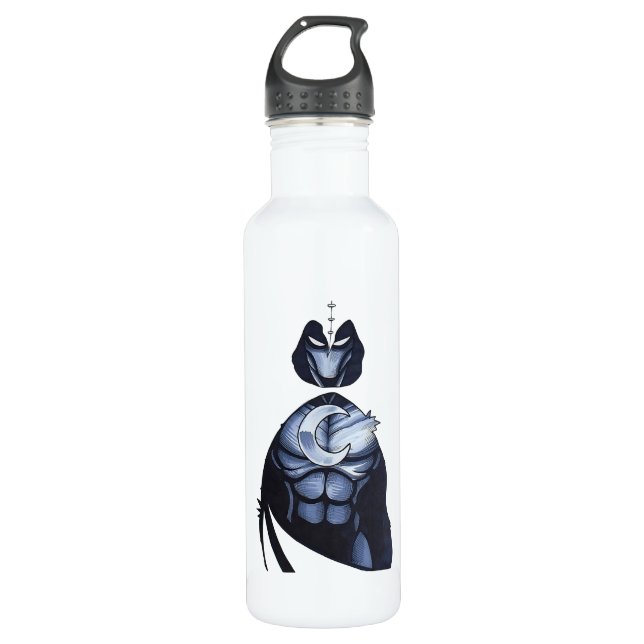 Moon Knight Hoodie 710 Ml Water Bottle (Front)