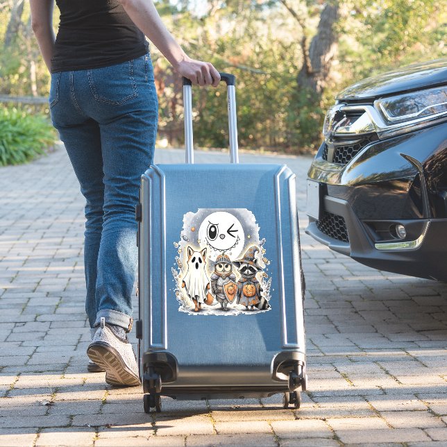 Moon Knight Raccoon Halloween (Suitcase Insitu)