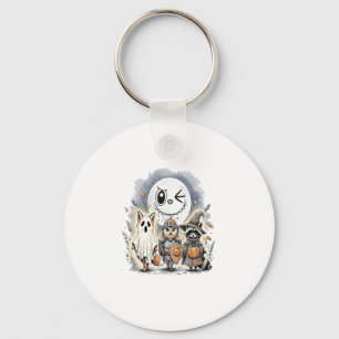 Moon Knight Raccoon Halloween Key Ring