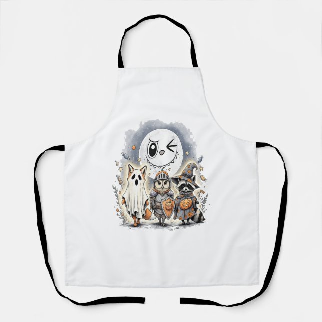 Moon Knight Racoon Halloween Apron (Front)