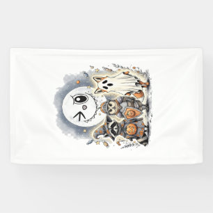 Moon Knight Racoon Halloween Banner