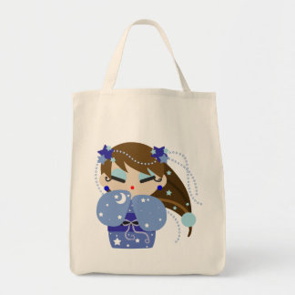 Moon Kokeshi Tote Bag