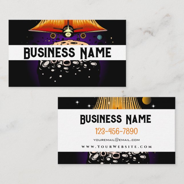Moon Landing Business Card (Front/Back)