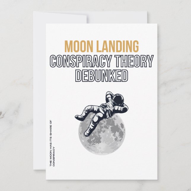 Moon Landing Conspiracy Theory Invitation (Front)