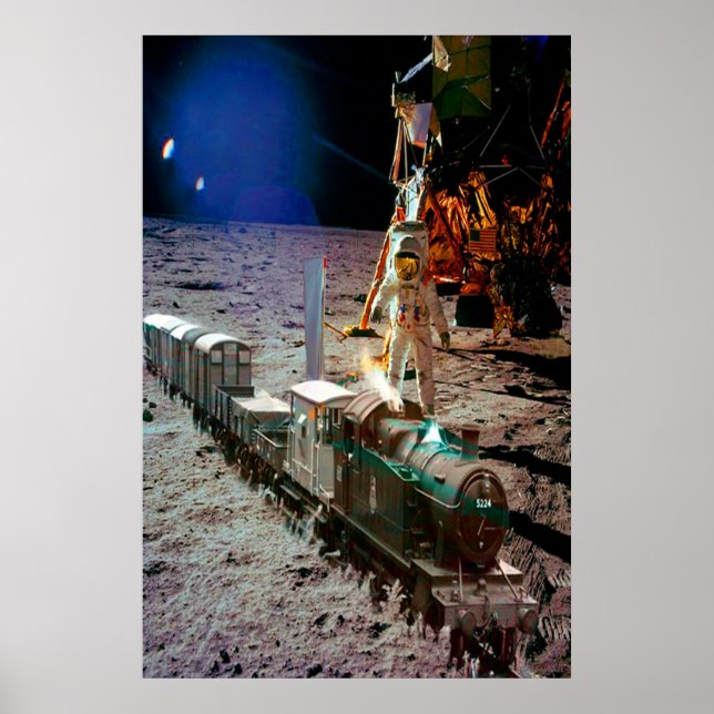 Moon Landing Express Poster (Front)