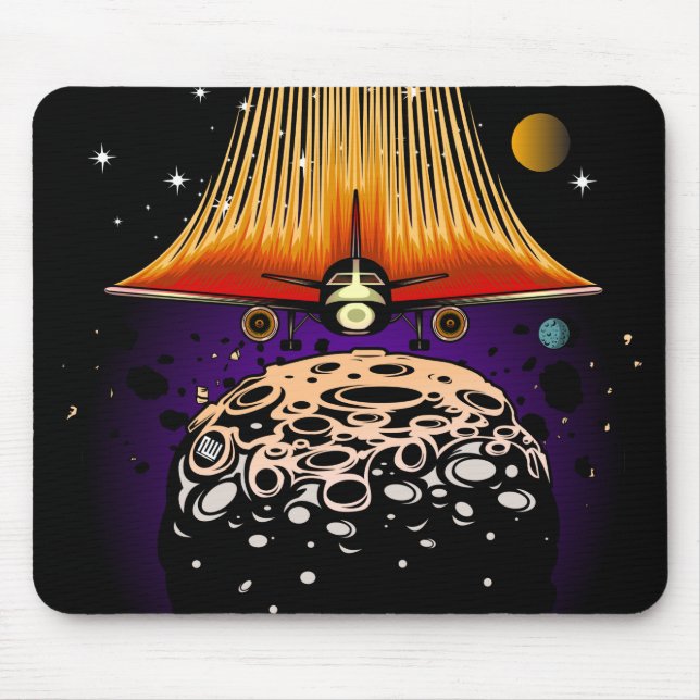 Moon Landing Mouse Pad (Front)