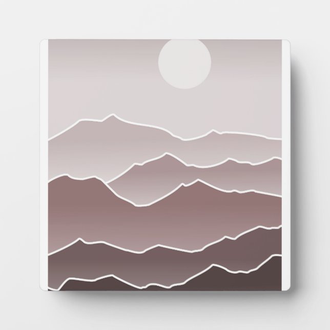 Moon landscape plaque (Front)