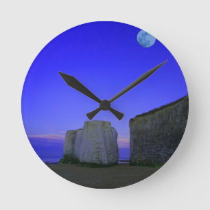 MOON LIGHT NIGHT ROUND CLOCK