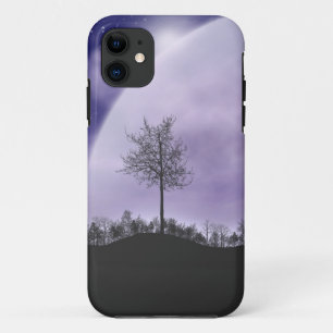 Moon Light Stars Sky Trees Whimsical Personalise iPhone 11 Case
