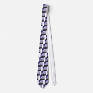 Moon Light Stars Sky Trees Whimsical Personalise Tie