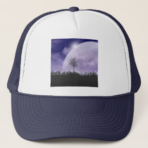 Moon Light Stars Sky Trees Whimsical Personalise Trucker Hat