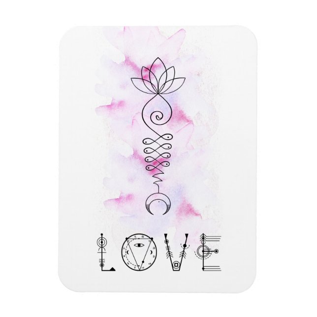 *~* Moon Lotus Path to Nirvana Magnet (Vertical)