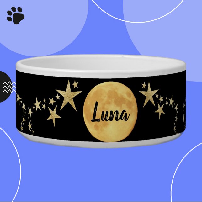 Moon Luna Gold Stars Personalised (Creator Uploaded)