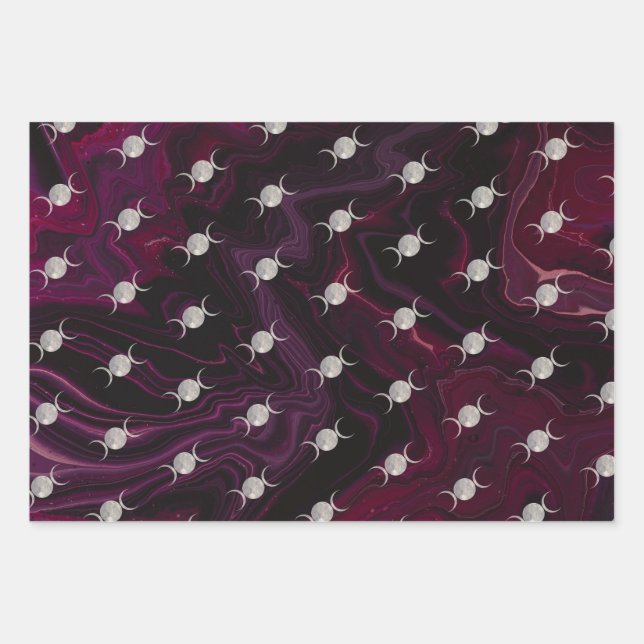 Moon Magic Abstract Wrapping Paper (Front)