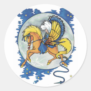 Moon Magic Classic Round Sticker