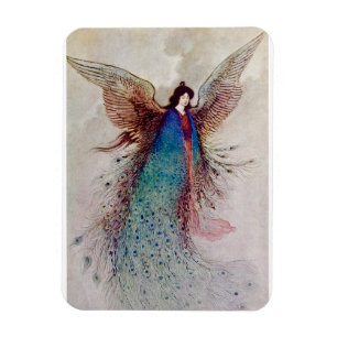 “Moon Maiden” Fairy Art by Warwick Goble Magnet