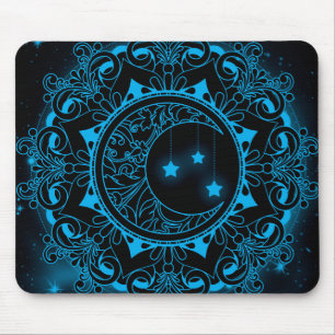 Moon Mandala Mouse Pad