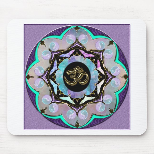 Moon Mandala Mouse Pad (Front)