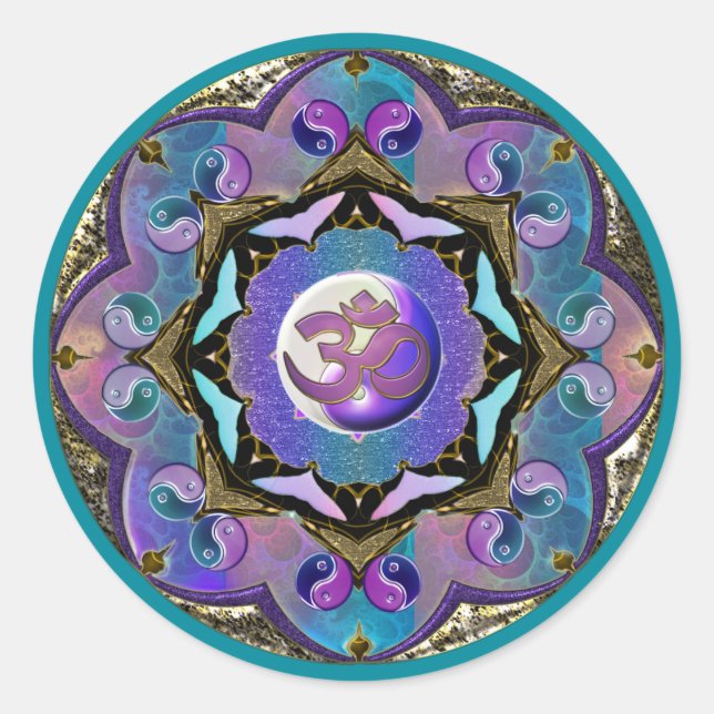 Moon Mandala Sticker (Front)