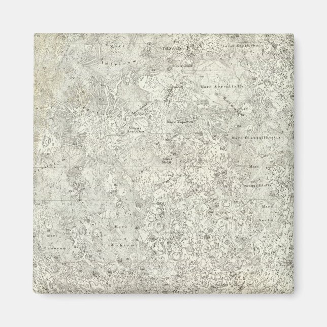 Moon Map Magnet (Front)