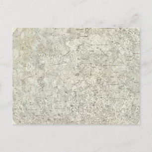Moon Map Postcard
