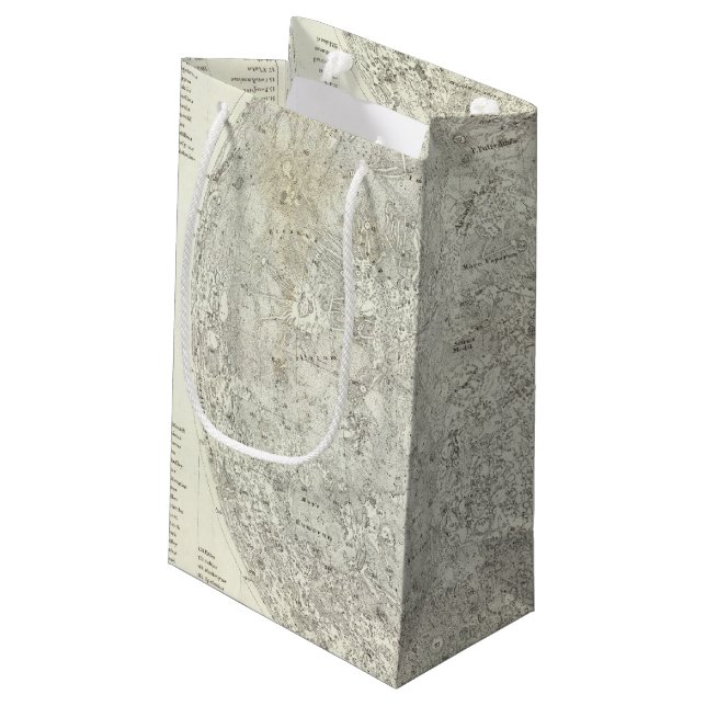 Moon Map Small Gift Bag (Back Angled)