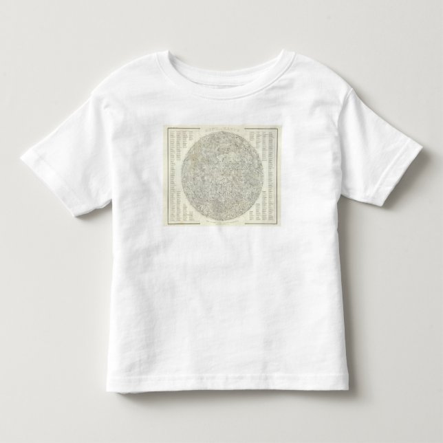 Moon Map Toddler T-Shirt (Front)