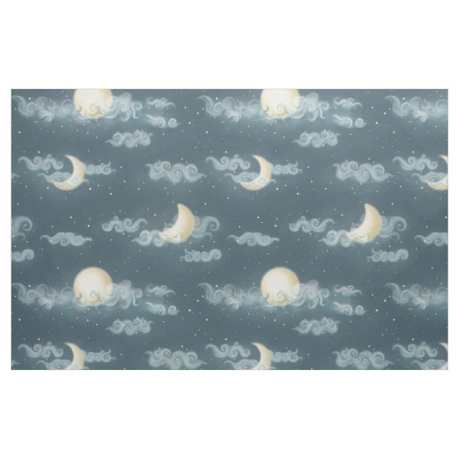 Moon (medium scale) fabric (Fat Quarter)