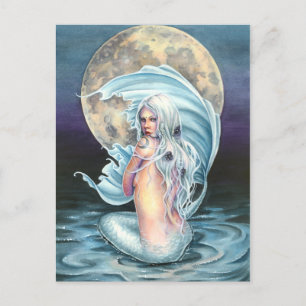 Moon Mermaid Postcard