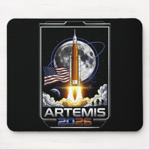 Moon Mission 2026 Aaamerican Rocket Launch To The Mouse Pad
