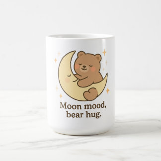 Moon Mood Bear Hug Mug Cute Cosy Aesthetic Gift