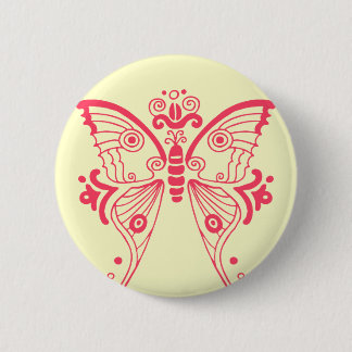 Moon Moth 6 Cm Round Badge