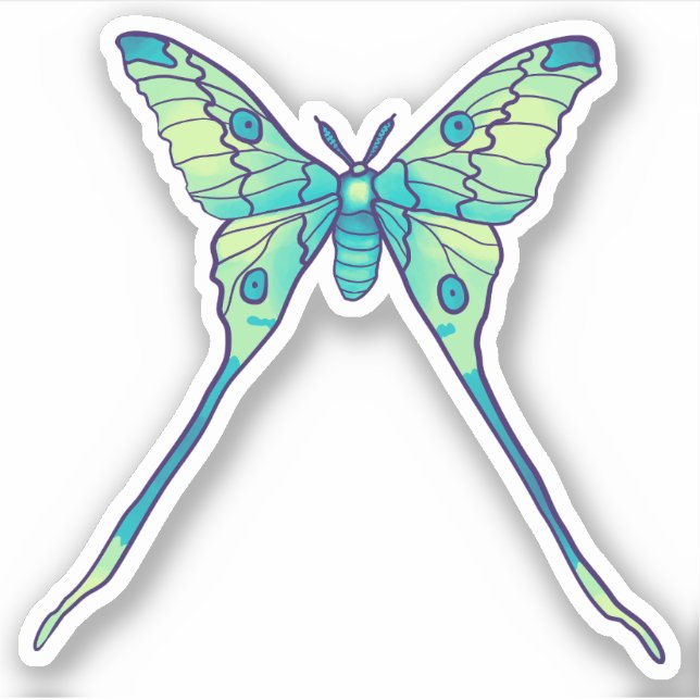 Moon Moth Magic - Butterfly Lover Art (Front)