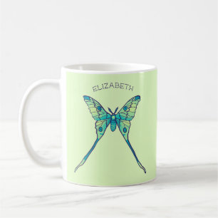 Moon Moth Magic - Butterfly Lover Art Coffee Mug