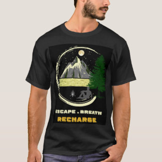 Moon Mountain Escape Breathe Recharge T-Shirt