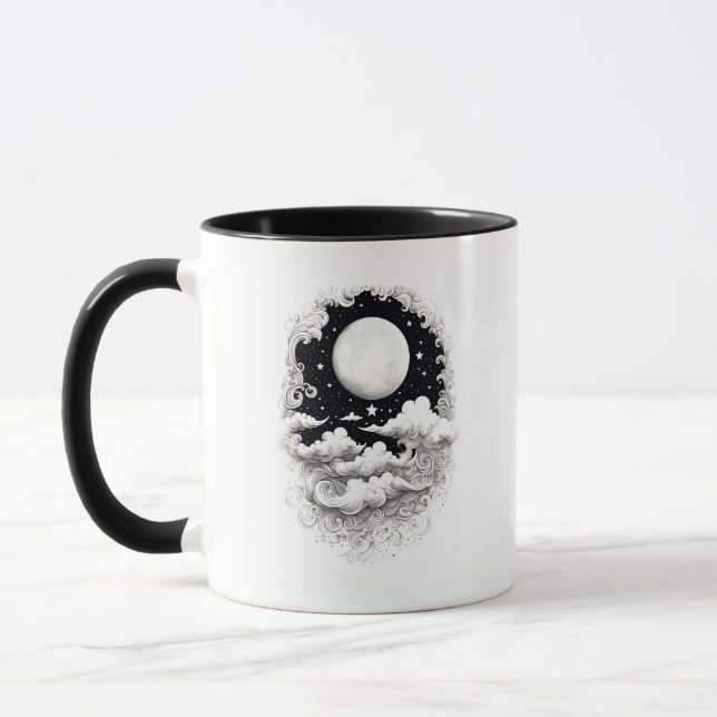 Moon Mug | Celestial Mug | Printed Both Sides (Left)