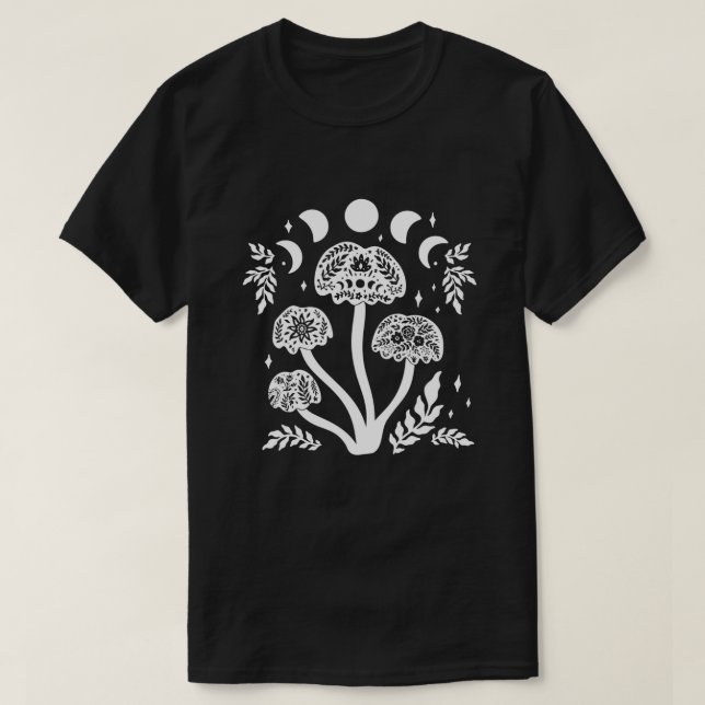 Moon Mushrooms T-Shirt (Design Front)