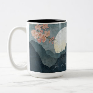Moon Night Aesthetic White Mug