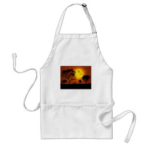moon night custom personalise diy Anniversaries Standard Apron
