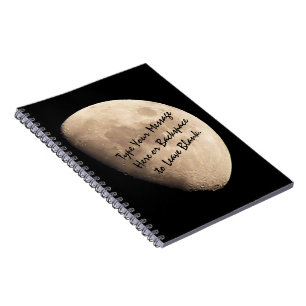 Moon Notebook Custom Moon Journal Note Sketch Book