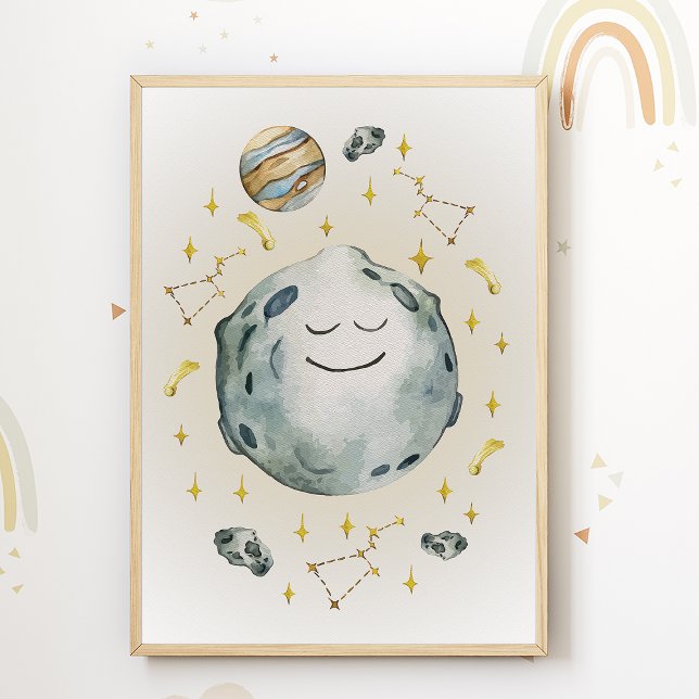 Moon Nursery Poster Print Kids Room Decor (Creator Uploaded)