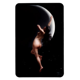 Moon Nymph by Luis Ricardo Falero Magnet