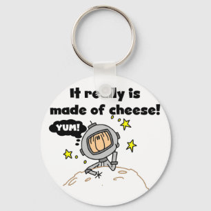 Moon of Cheese Tshirts and Gifts Key Ring