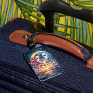 Moon of Eternal Balance – Fire & Water Souls. Luggage Tag